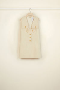 Cotton safari dress - Vanilla
