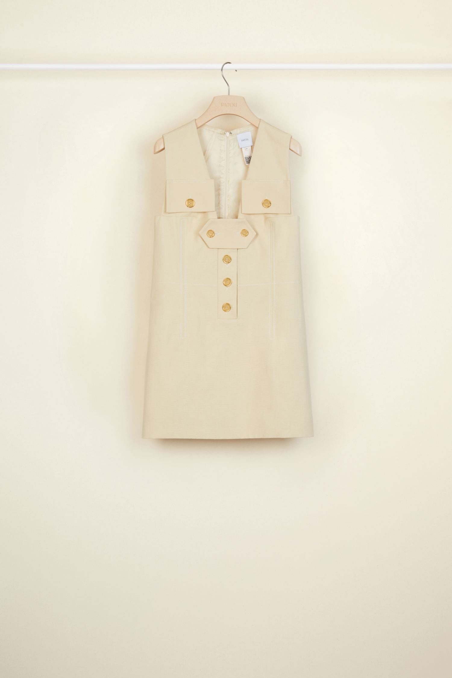 Cotton safari dress - Vanilla