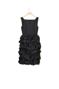 Robe en faille à jupe boule - Noir