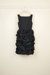 Robe en faille à jupe boule - Noir