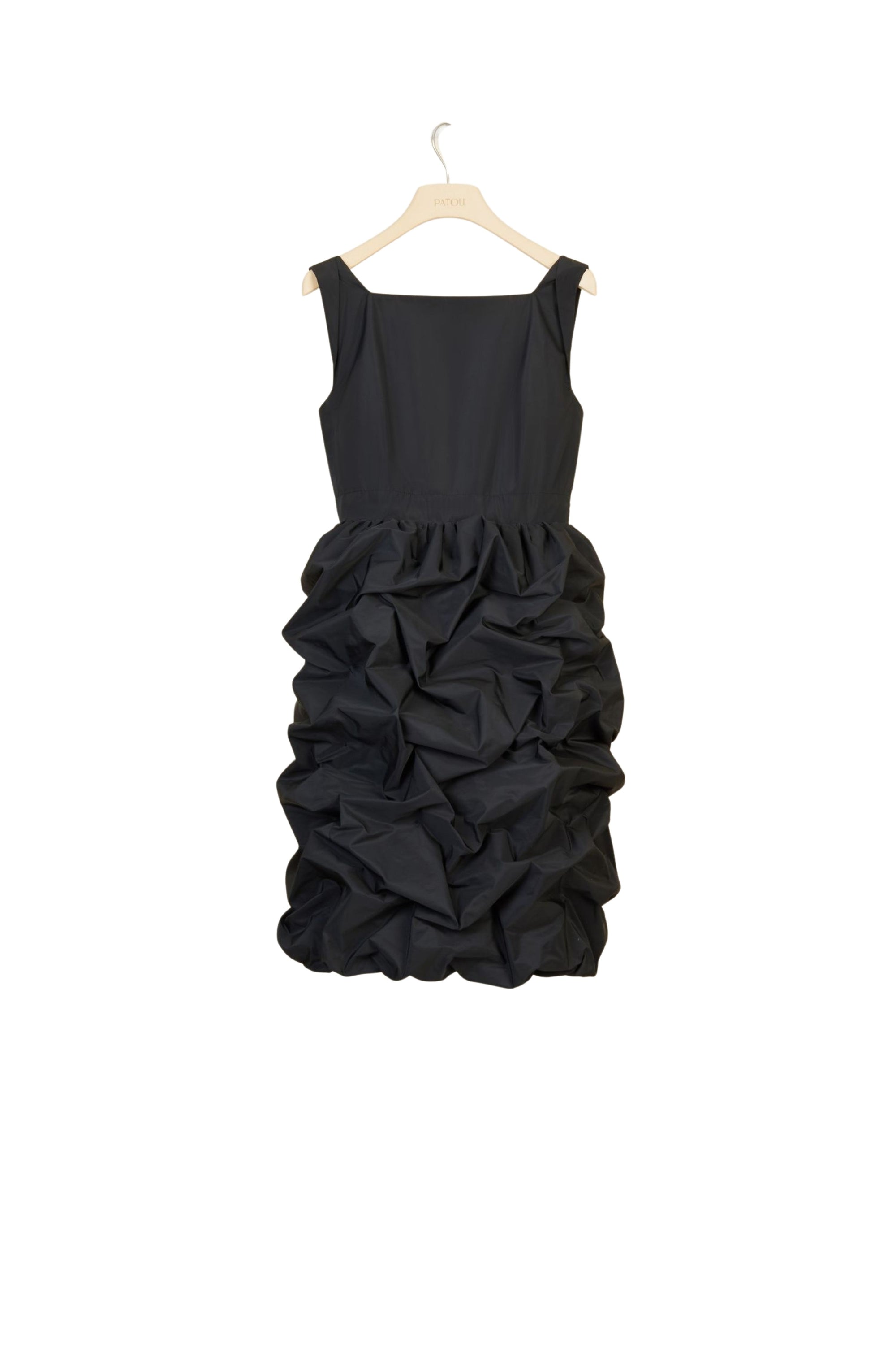 Faille dress with bubble skirt - Black