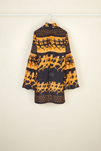 Robe courte à col lavallière - Imprimé Sport Education