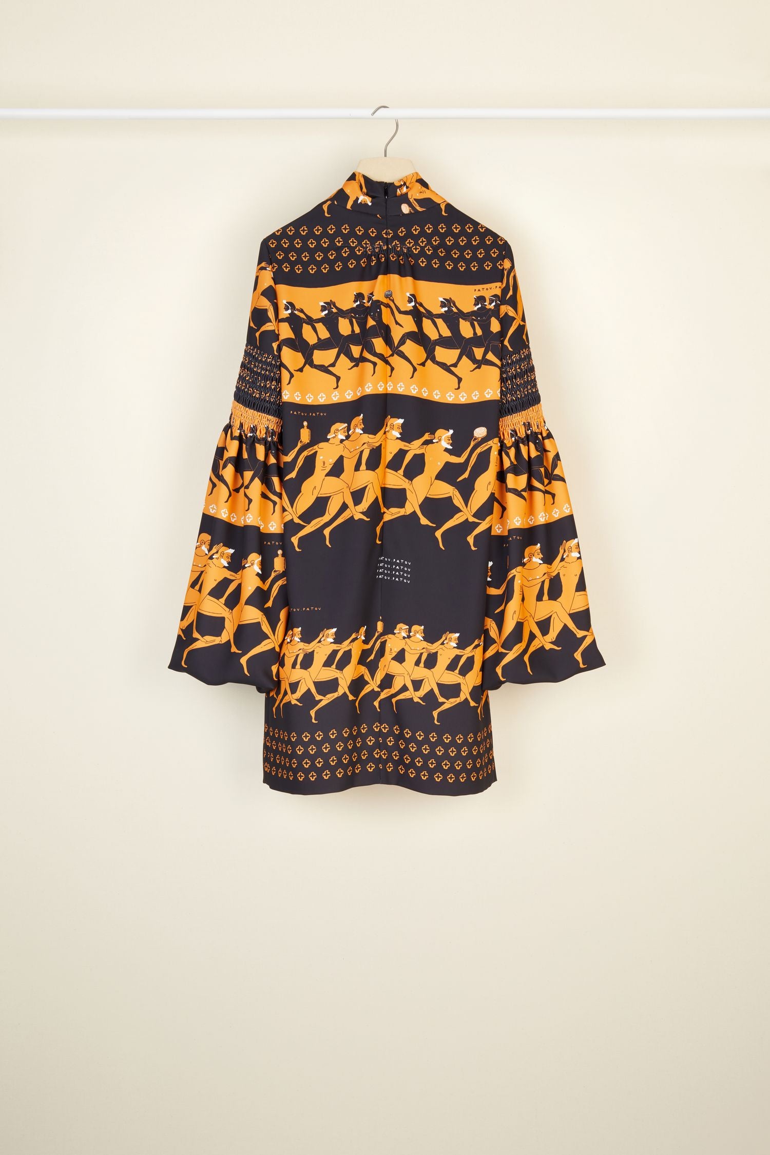 Robe courte à col lavallière - Imprimé Sport Education
