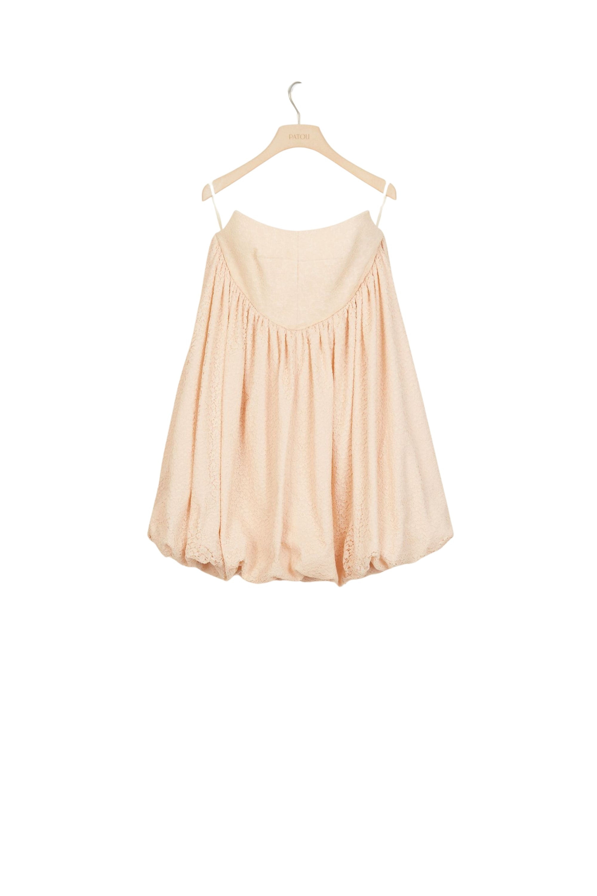 Strapless floral ball dress - Peach Blossom