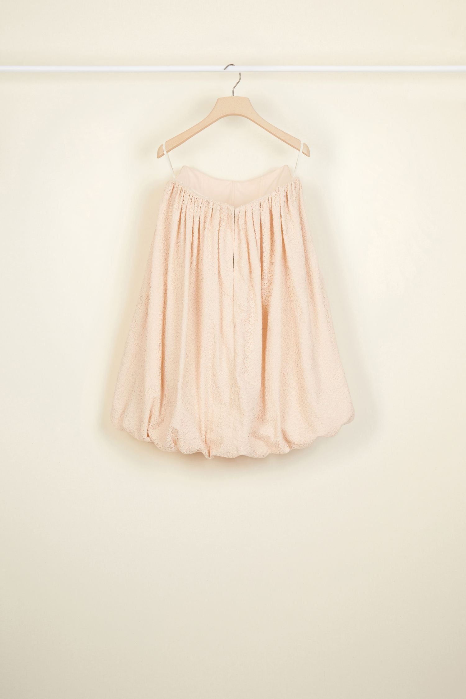 Strapless floral ball dress - Peach Blossom