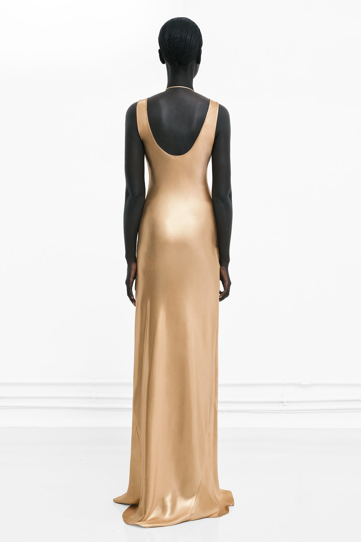 Robe longue Valletta à bretelles - Copper