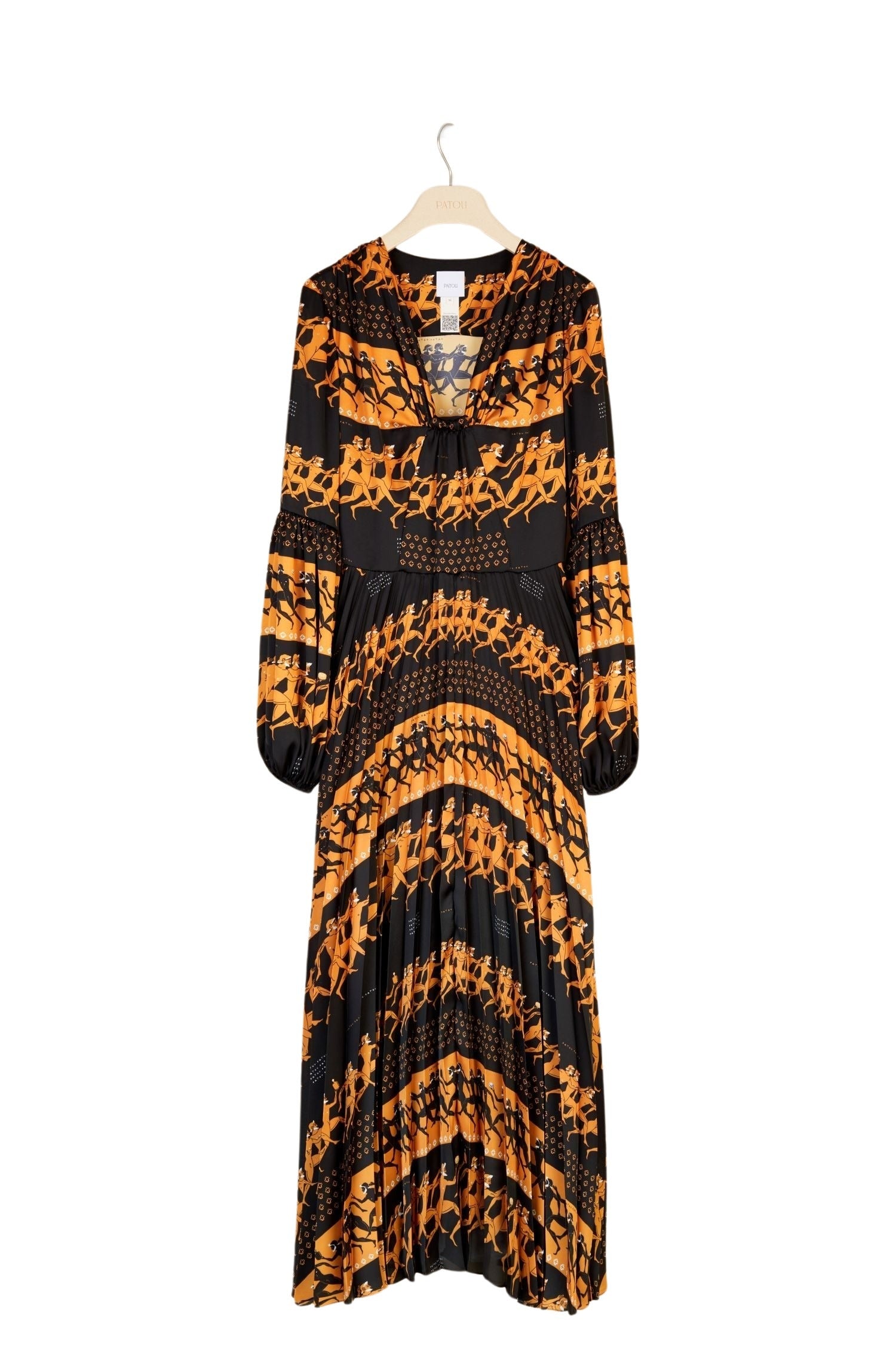 Pleated maxi dress - Sport Education print