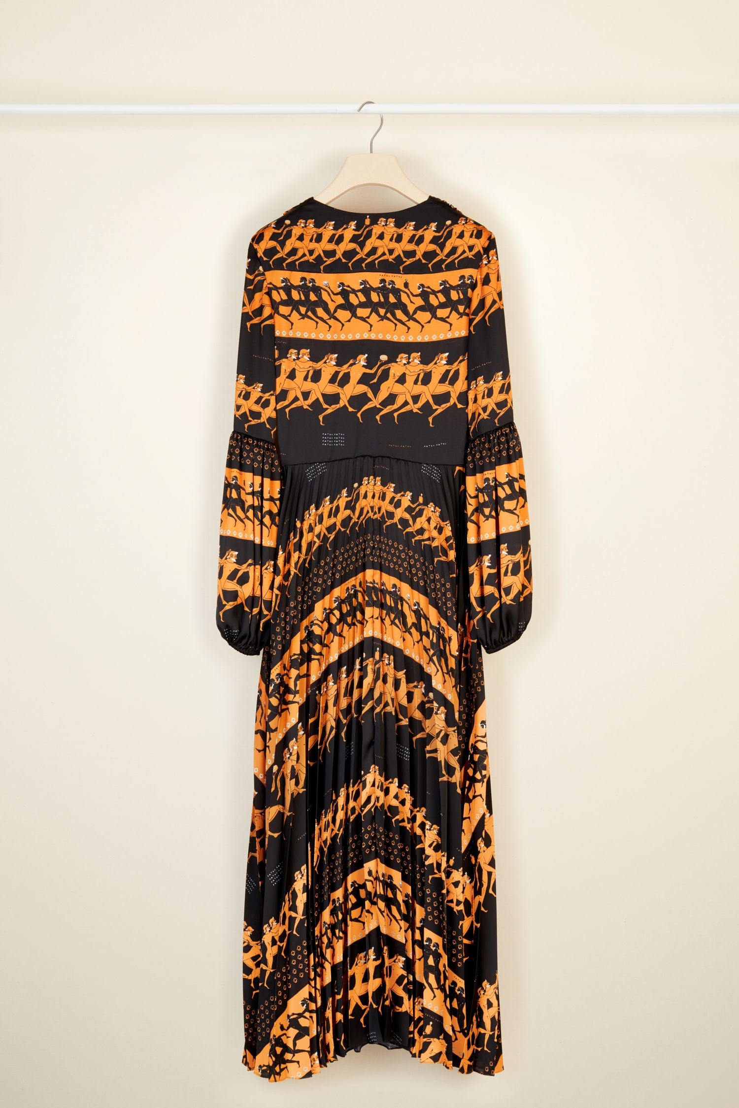 Printed pleated maxi dress - Sport Education print