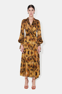 Cabana Dress - Abstract Leopard