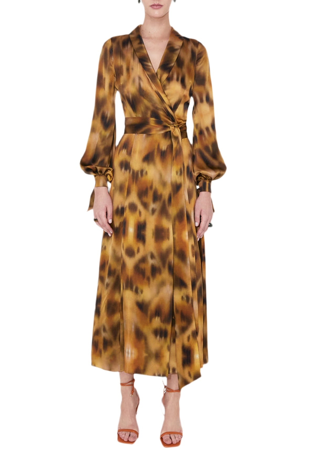 Robe midi Cabana à motif léopard - Abstract Leopard