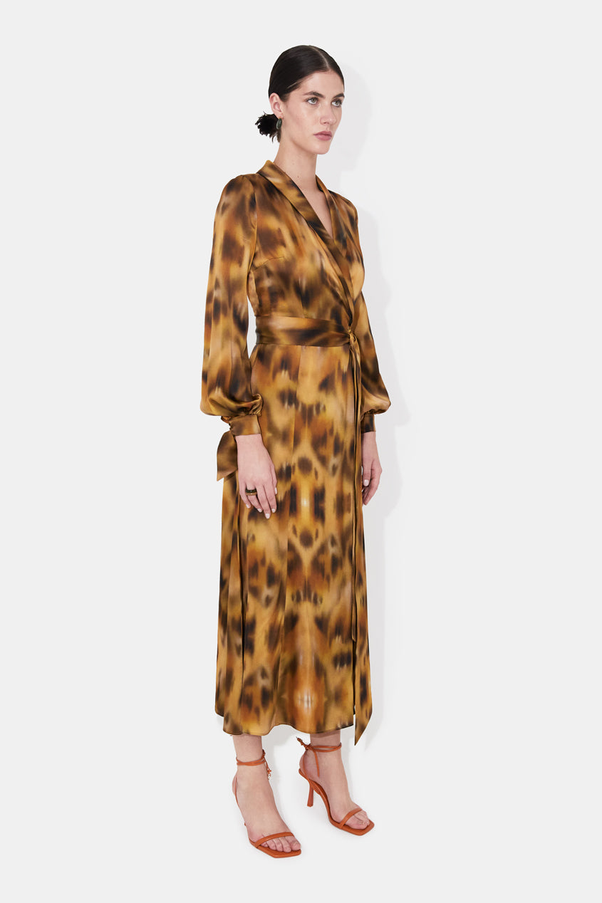 Cabana Dress - Abstract Leopard