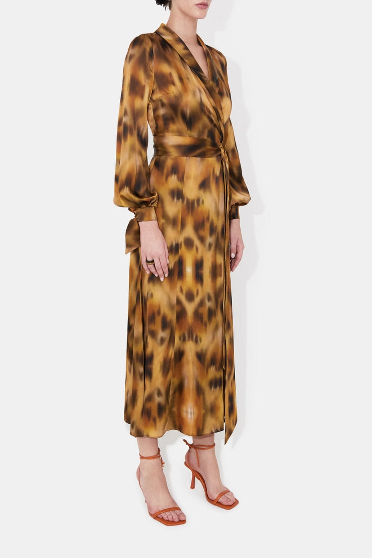 Robe midi Cabana à motif léopard - Abstract Leopard