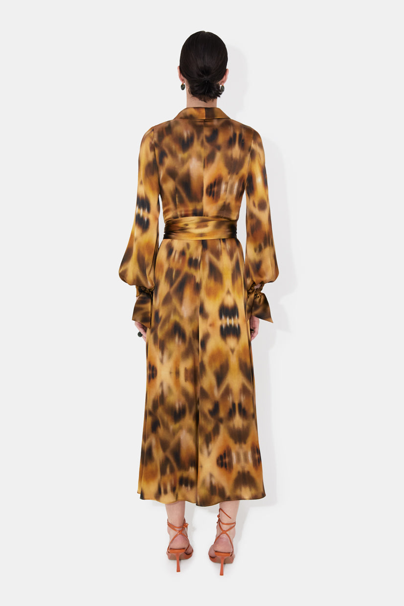 Cabana Dress - Abstract Leopard