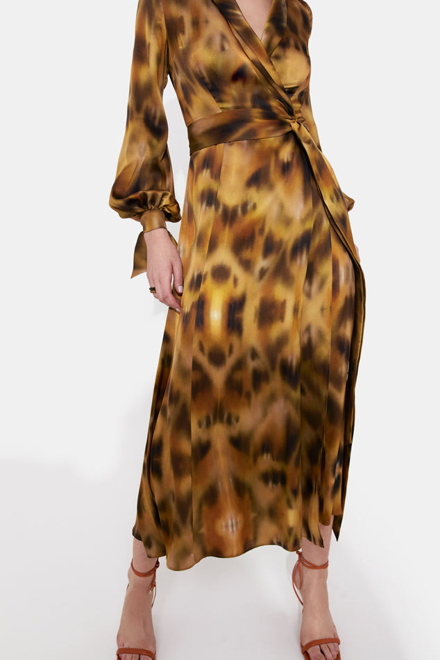 Cabana Dress - Abstract Leopard