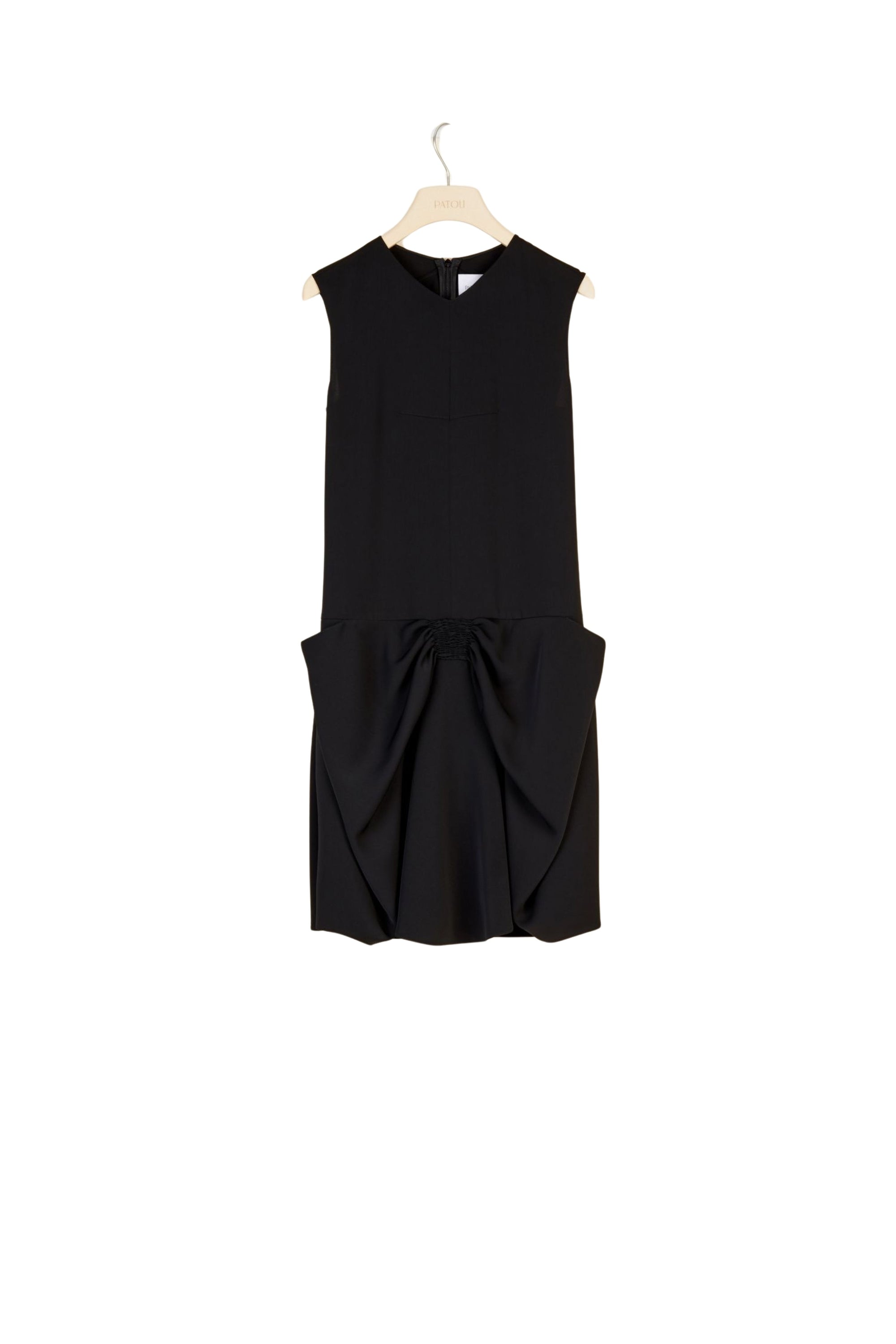 Short dress with bow skirt - Black