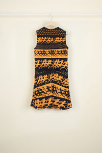 Bow skirt short dress - Sport Education print