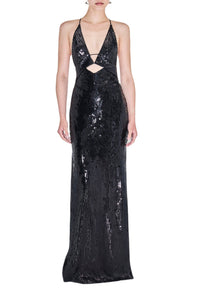 Robe longue Prism sans manches - Black