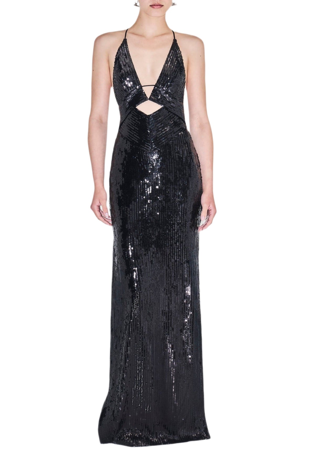 Robe longue Prism sans manches - Black