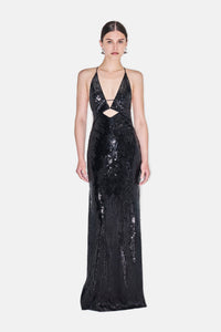 Galvanized Prism Dress - Black