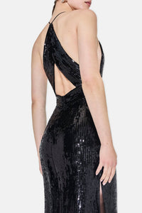 Robe longue Prism sans manches - Black
