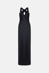 Robe longue Evelyn sans manches - Black