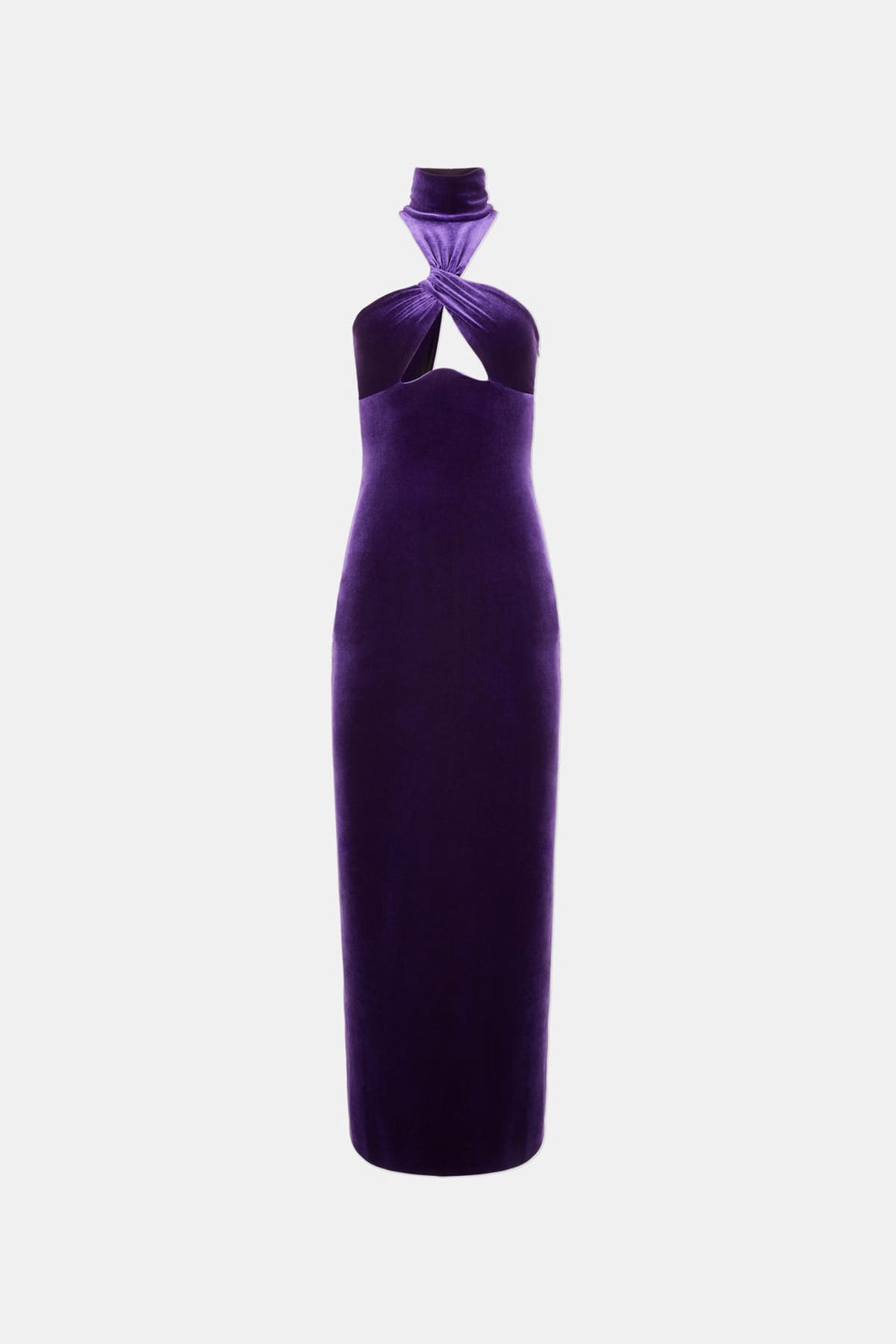 Robe longue Cleveland en velours - Purple