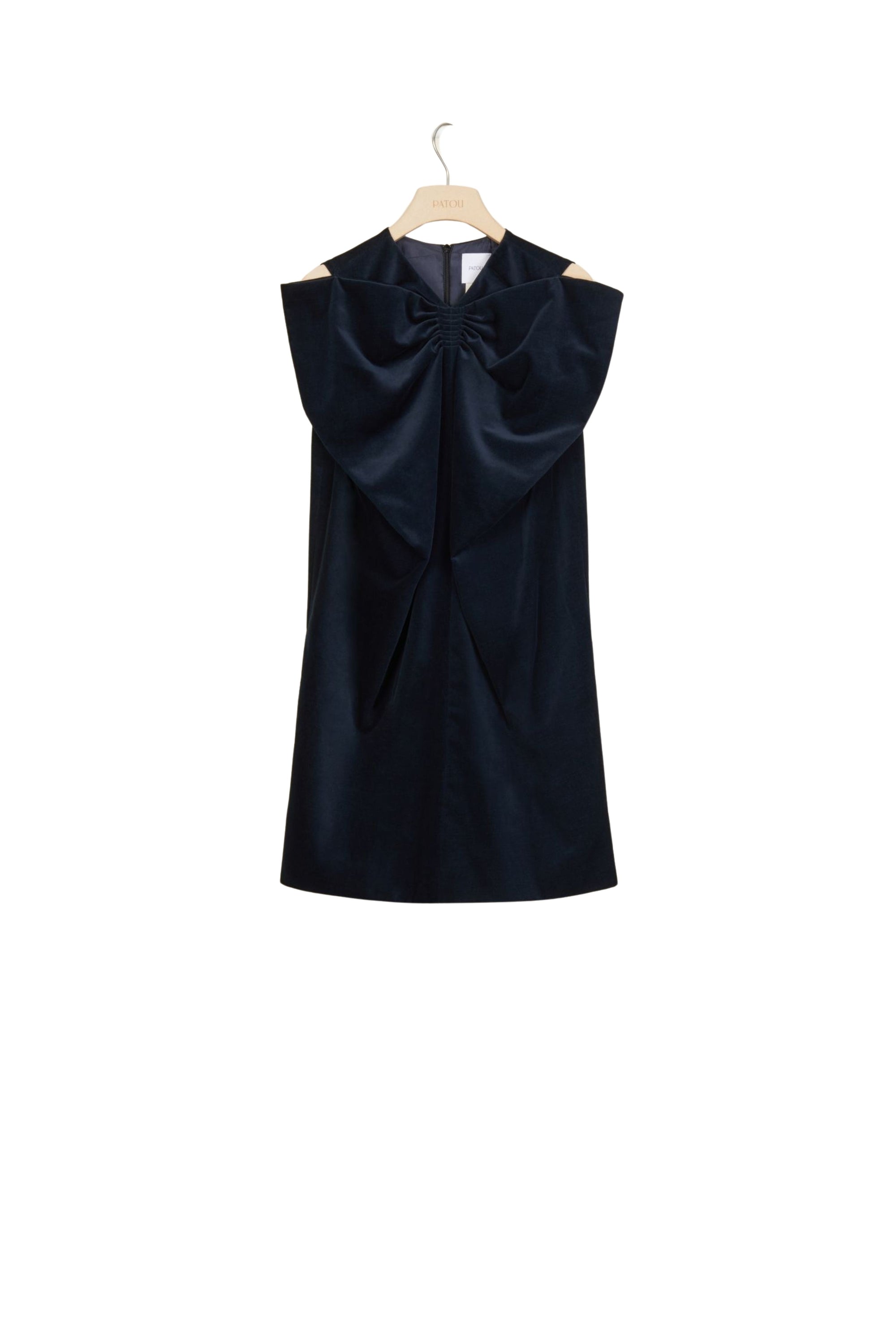 Velvet short dress with maxi bow - Storm