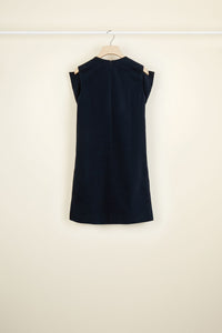 Velvet short dress with maxi bow - Storm