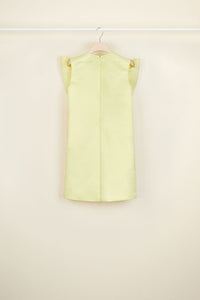 Robe en satin à maxi noeud - Jaune
