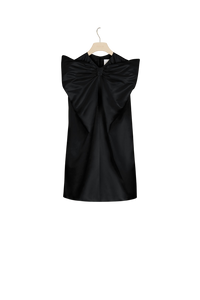 Robe en satin à maxi noeud - Noir