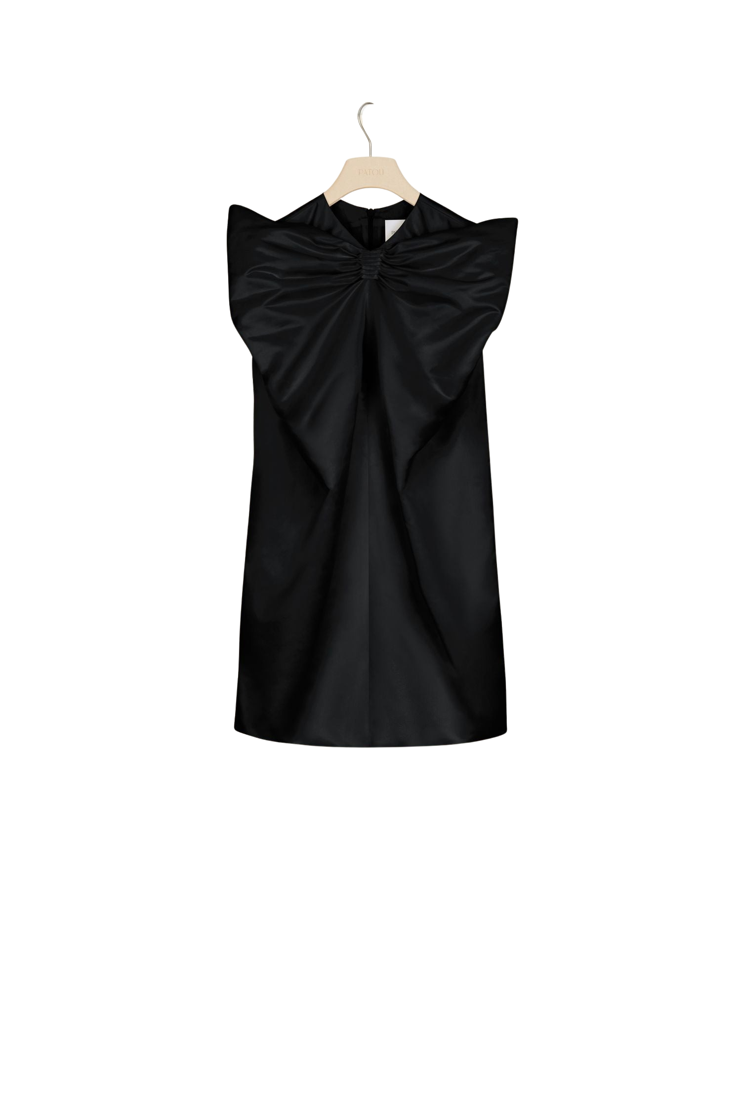 Robe en satin à maxi noeud - Noir
