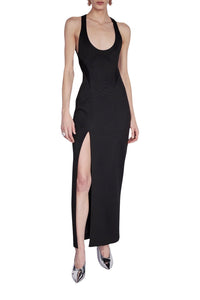 Robe Opta à encolure ronde - Black