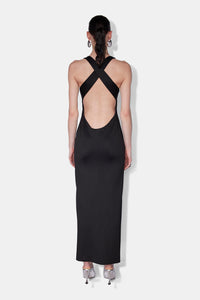 Robe Opta à encolure ronde - Black