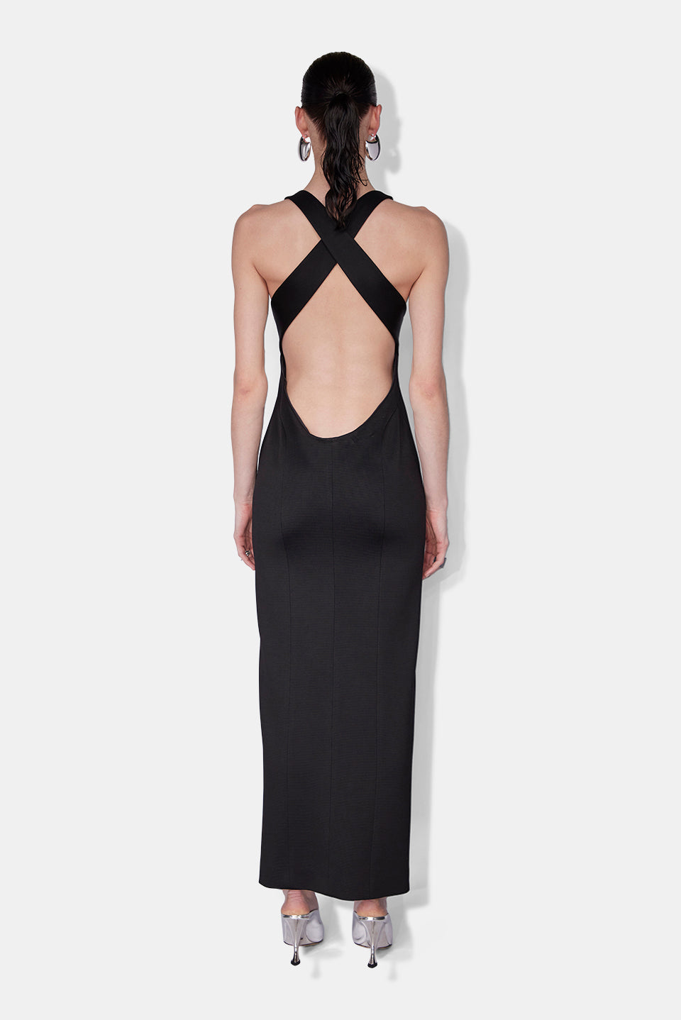 Robe Opta à encolure ronde - Black