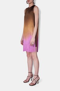 Robe Mobilia à franges - Chocolate Ombre