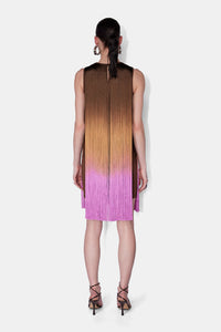 Robe Mobilia à franges - Chocolate Ombre