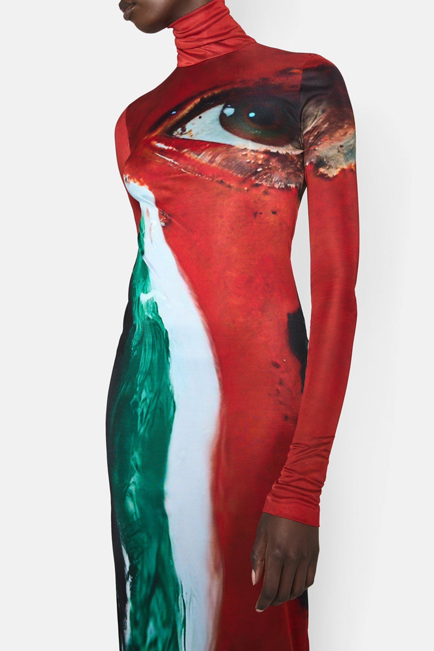 Robe Longest Possible Game en soie - Oxblood