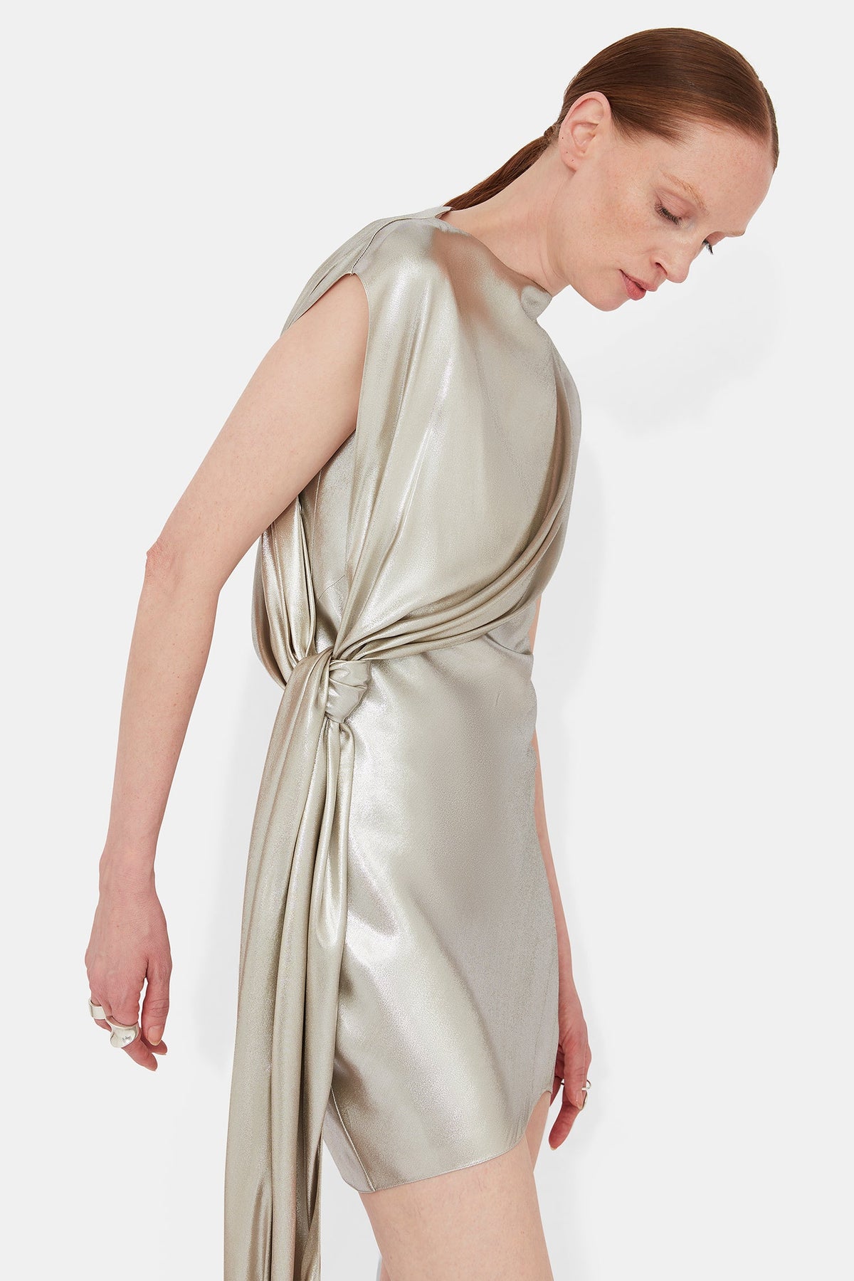 Auriga Dress - White Gold