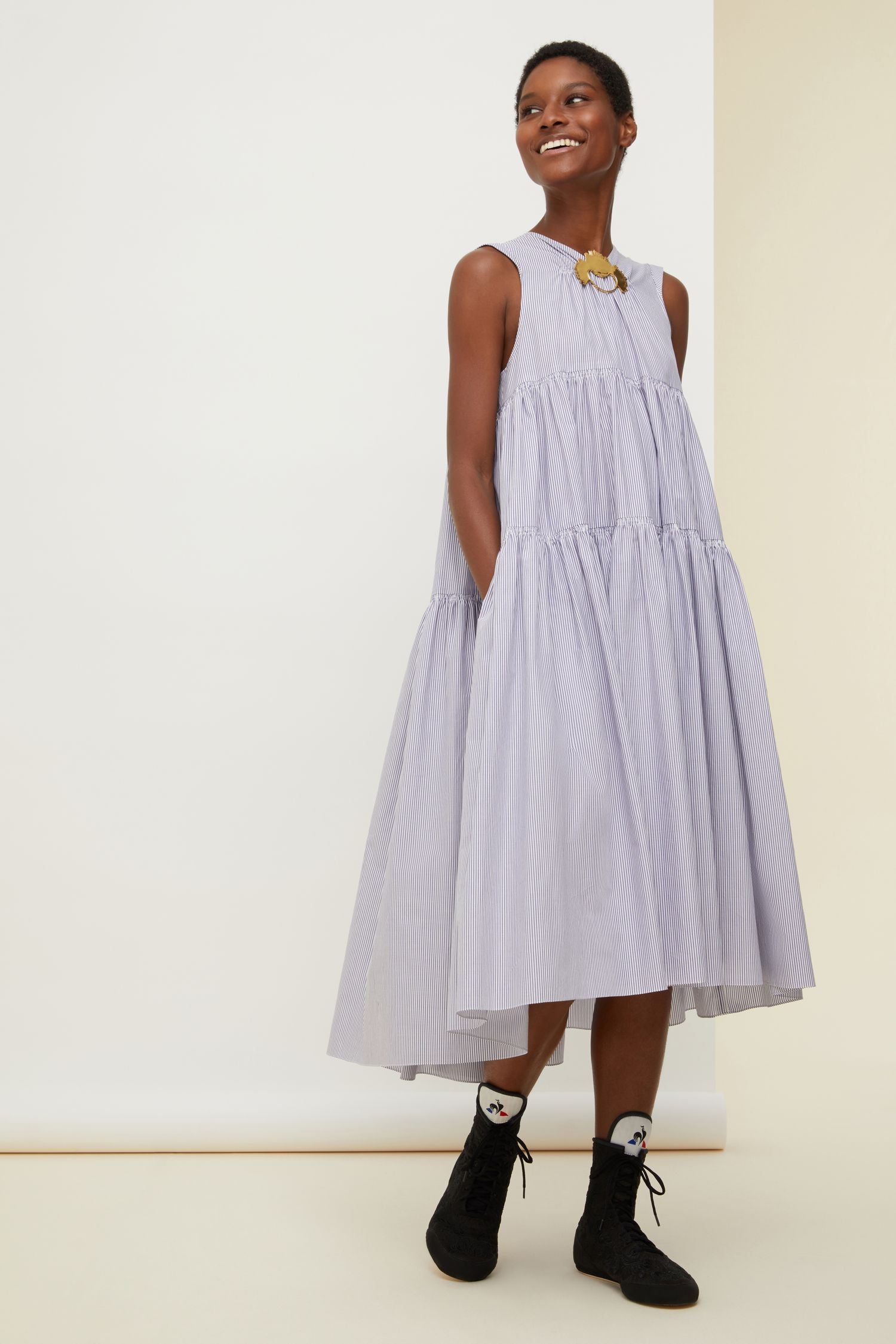 Robe maxi à volants - Biarritz