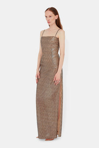Sheer Stargaze Dress - Beige