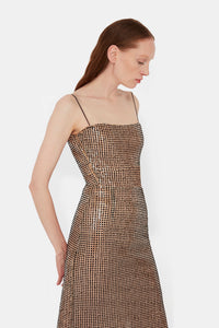 Sheer Stargaze Dress - Beige