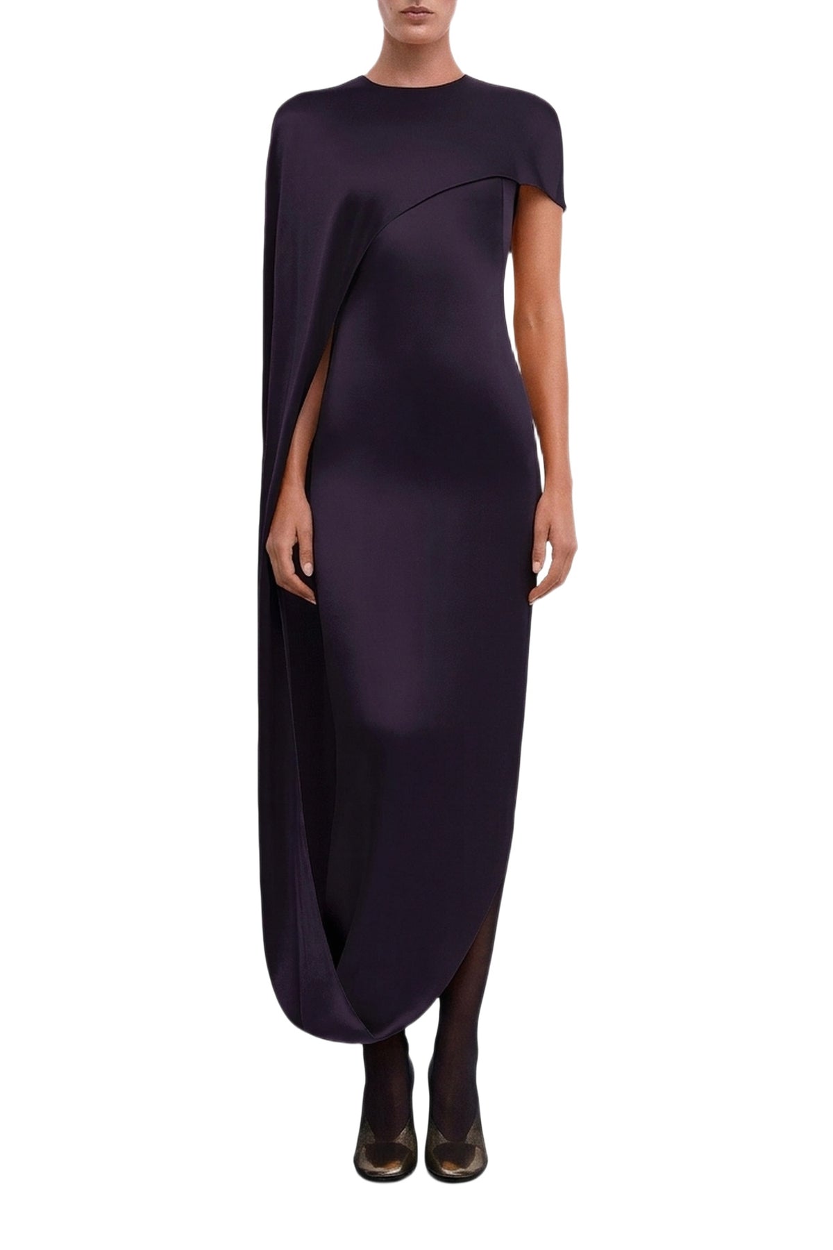 Robe longue Clandestine en satin - Nightshade