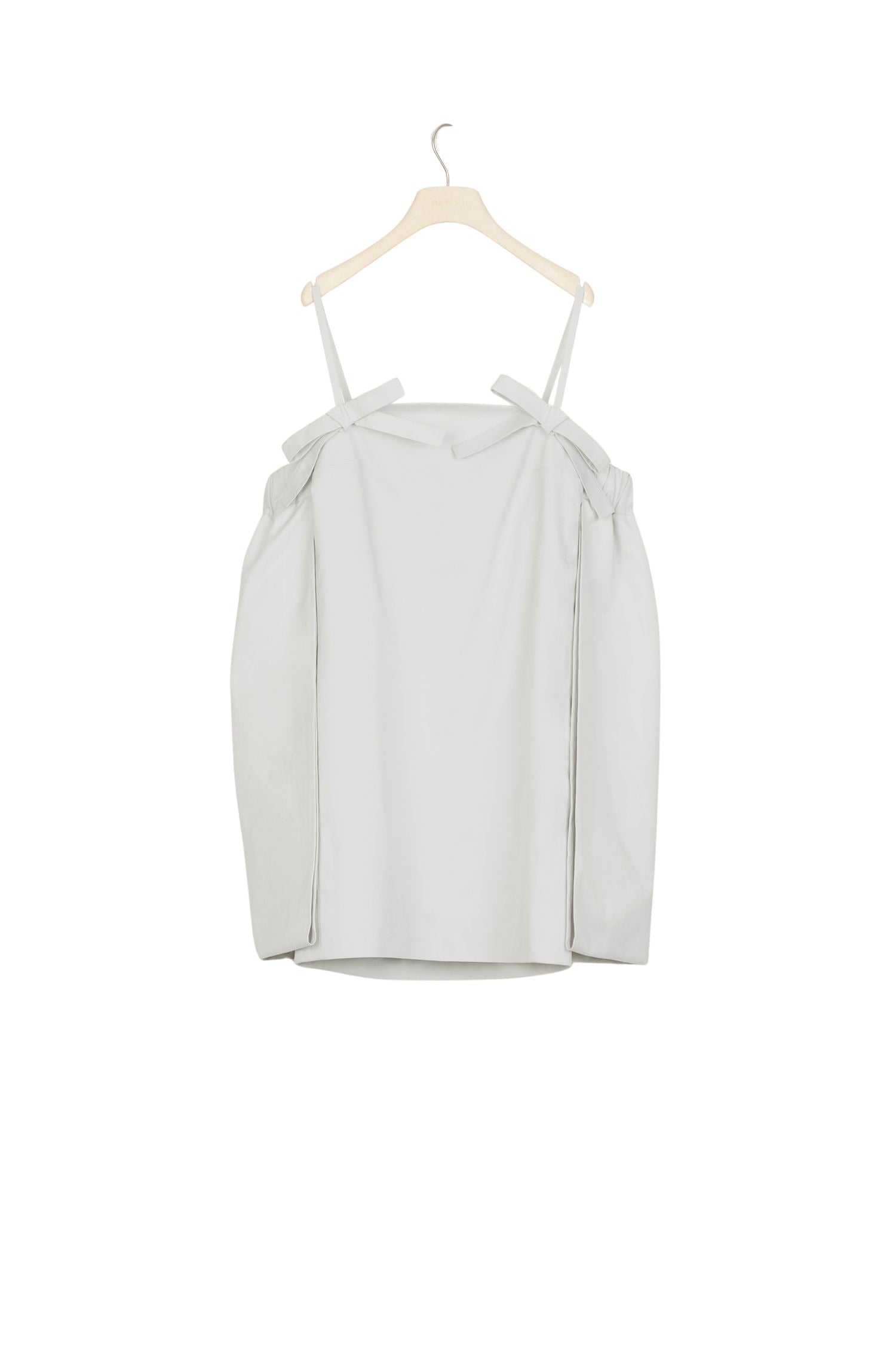 Robe cape à épaules dénudées - Gris Clair