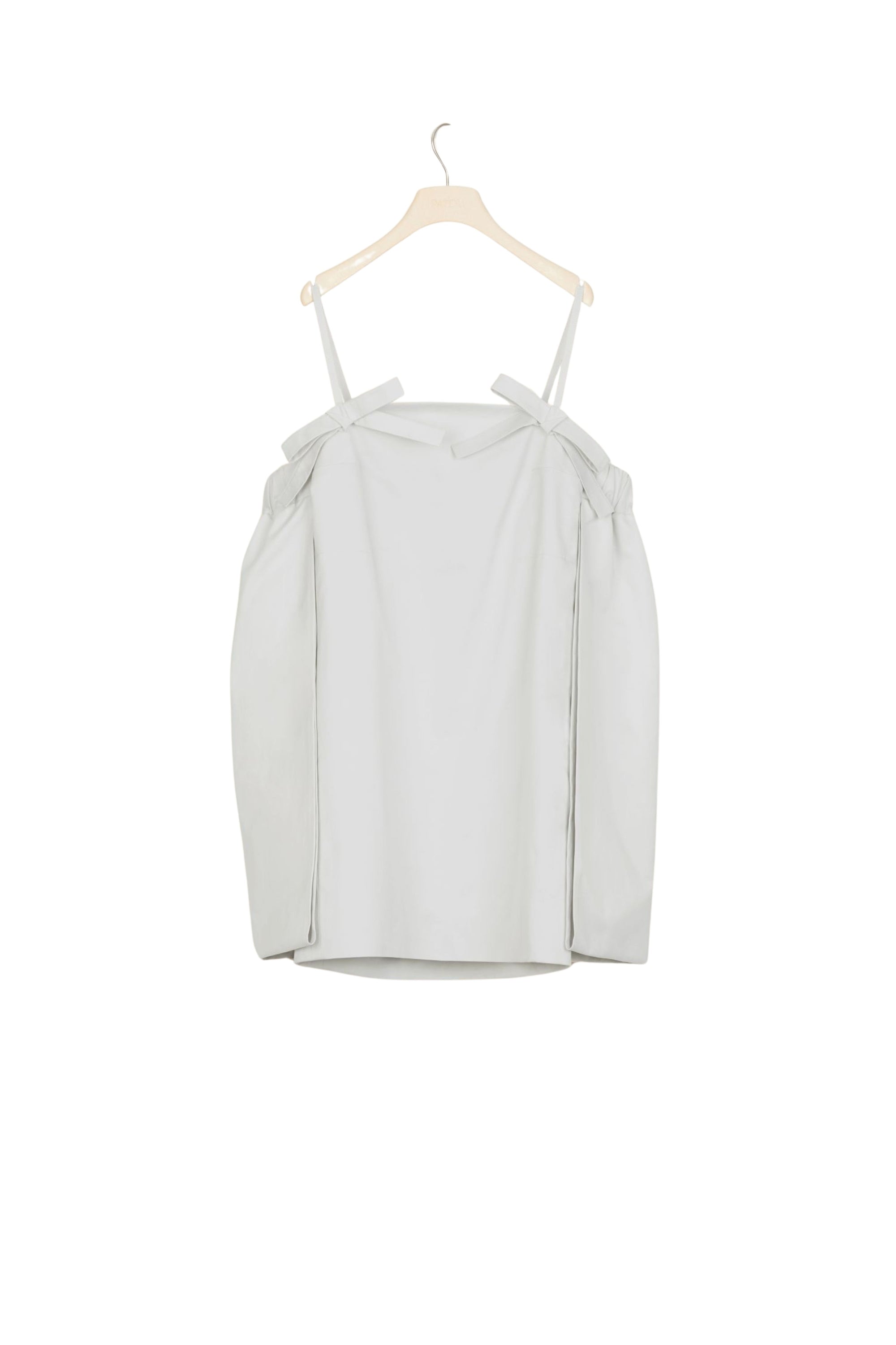 Off-the-shoulder cape dress - Light grey