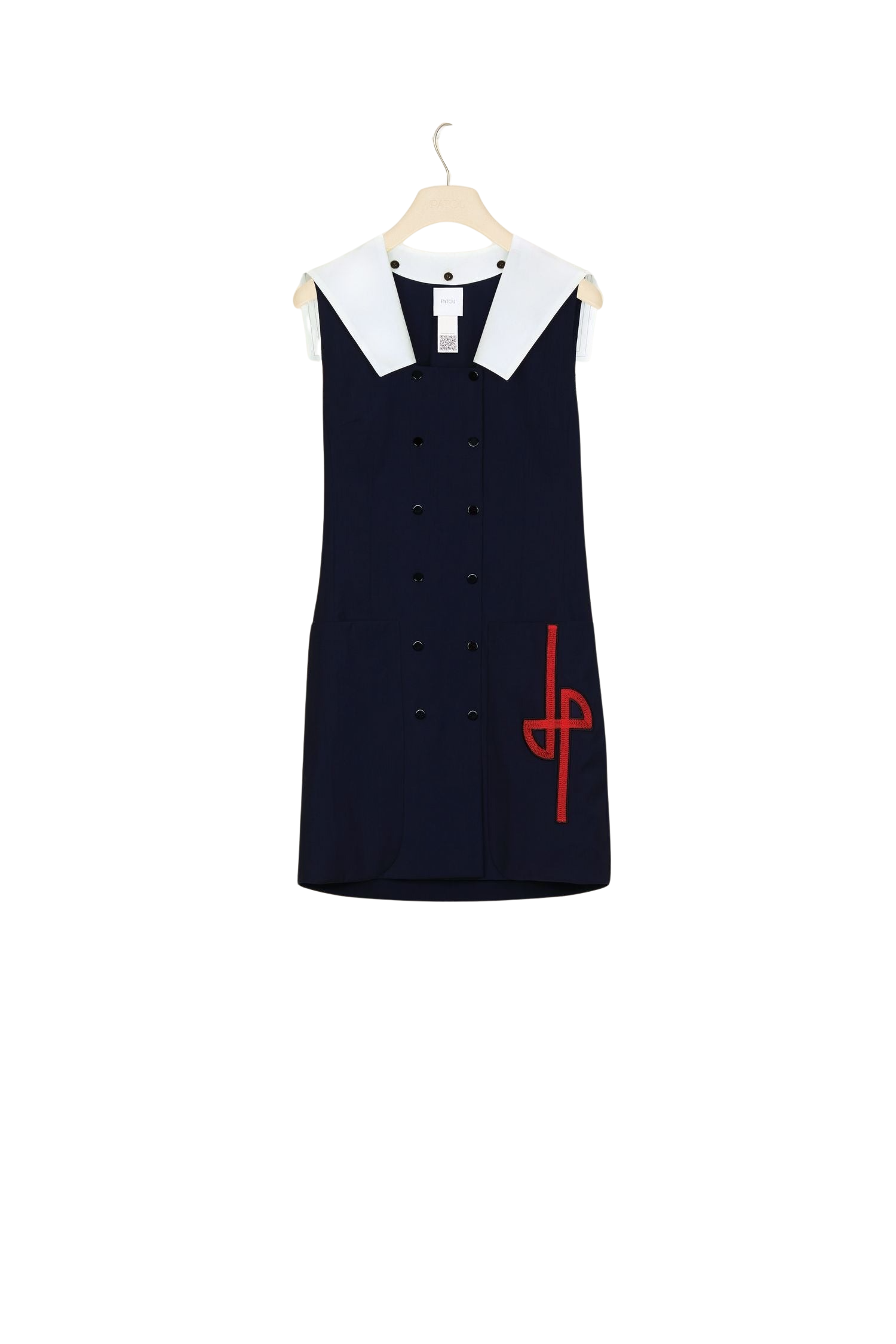 Robe nautique en laine d’été - Bleu Marine