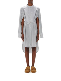 Robe chemise à manches fendues - Light Grey