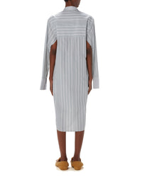 Robe chemise à manches fendues - Light Grey