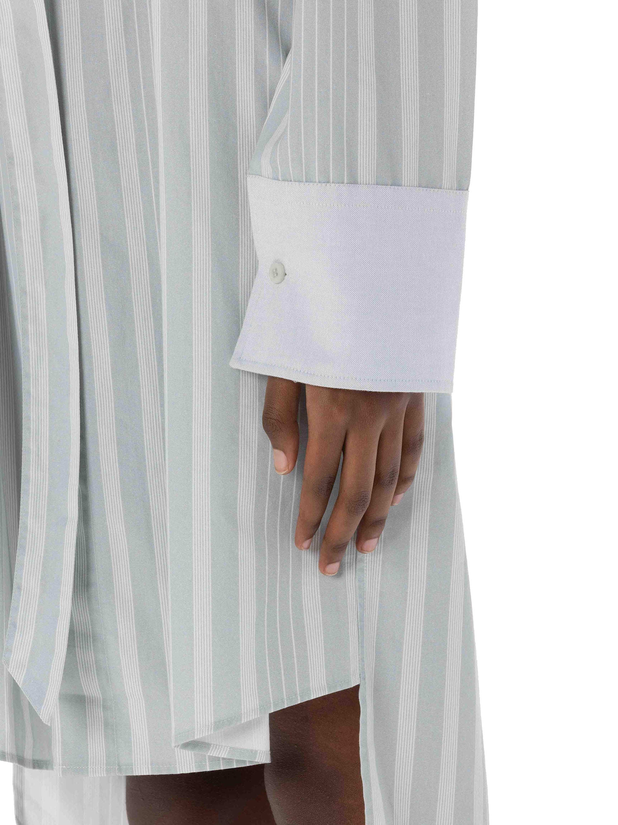 Robe chemise à manches fendues - Light Grey