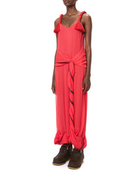 Robe torsadée à bretelles - Red