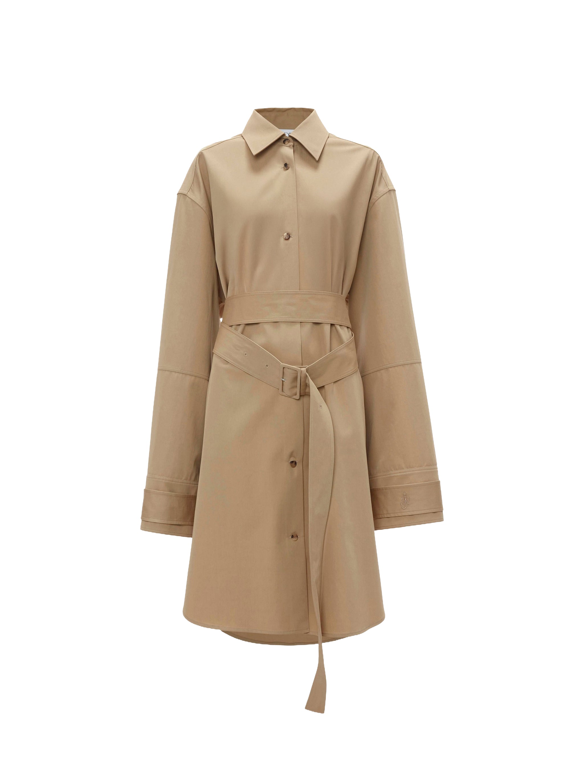 Robe midi chemise ceinturée - Flax